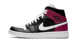 Air Jordan mid black noble red